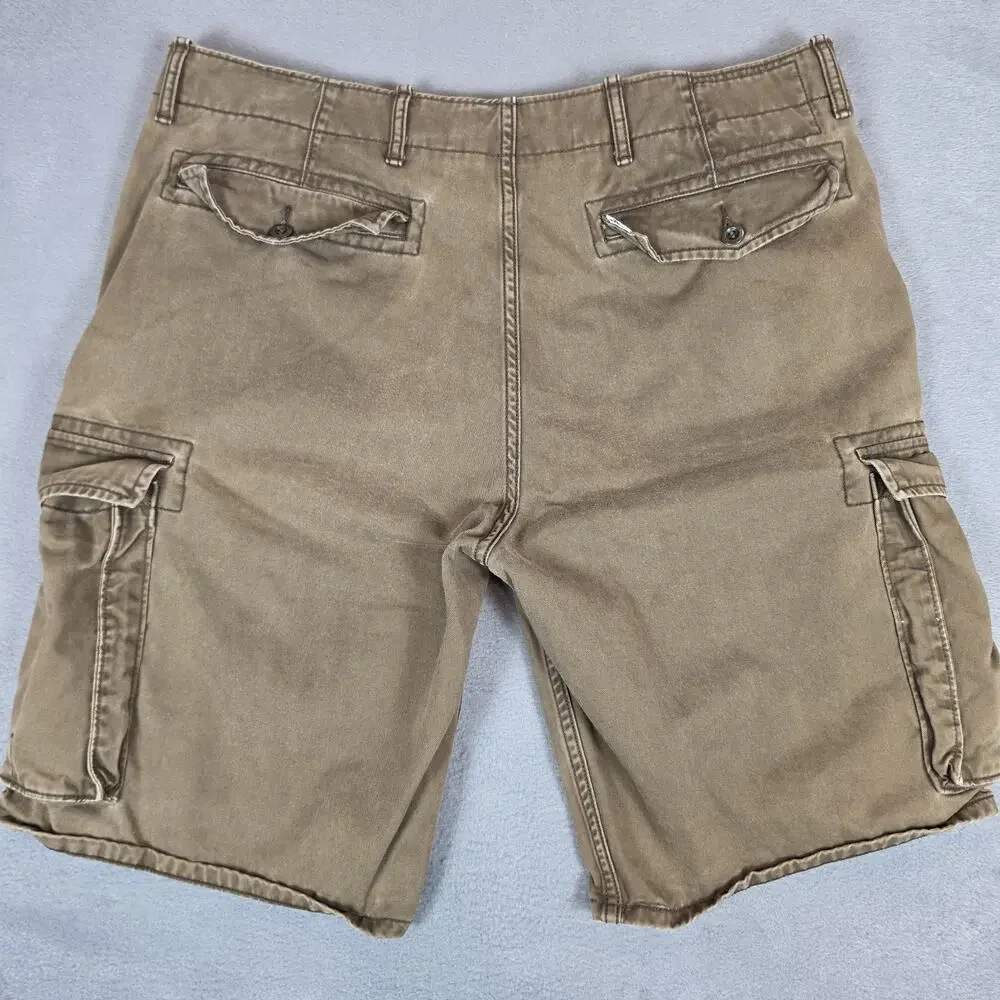 Levi's Cargo Shorts Mens W36 Brown Cotton Relaxed Utility Outdoor Casual